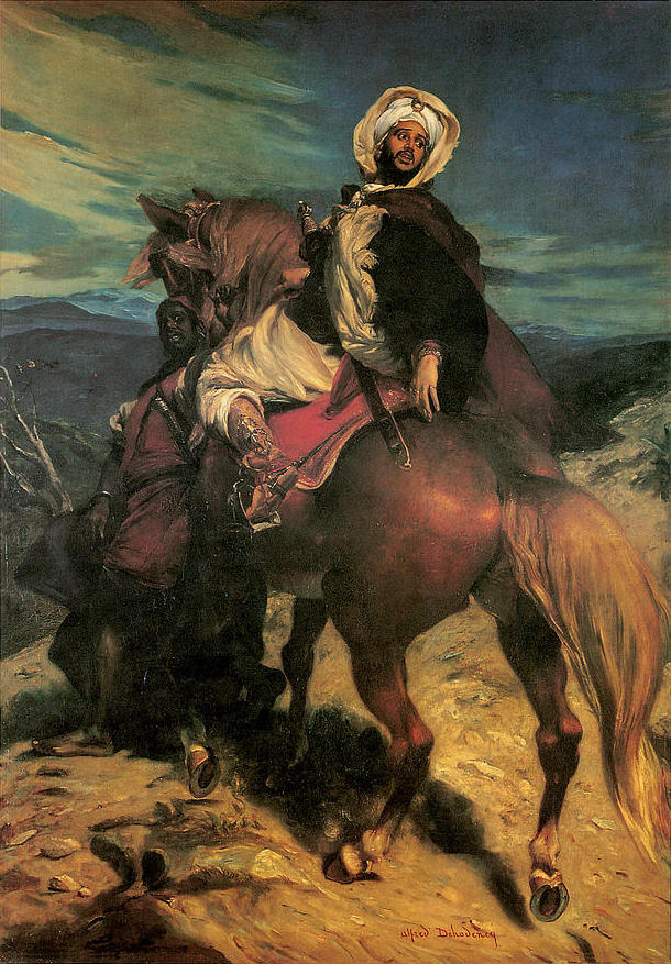 The Farewells of King Boabdil at Granada (Les Adieux du roi Boabdil à Grenade) by Alfred Dehodencq (1822–1882).